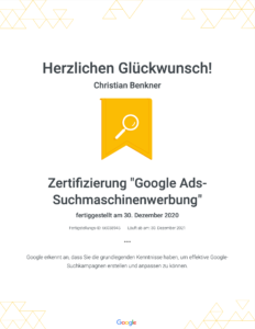 google ads zertifizierung suchmaschinenwerbung 232x300