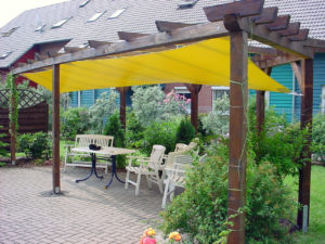 Wetterschutzsegel Pergola 300x225