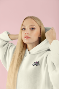 hoodie mockup featuring a serious woman posing m20715 r el2 200x300